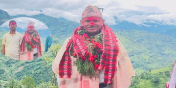 हुनैनाथ आ.वि सिराेडाका प्र. अ गजेन्द्र मिश्रकाे भब्य विदाई